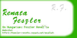 renata feszler business card